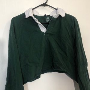 Cropped Green Polo